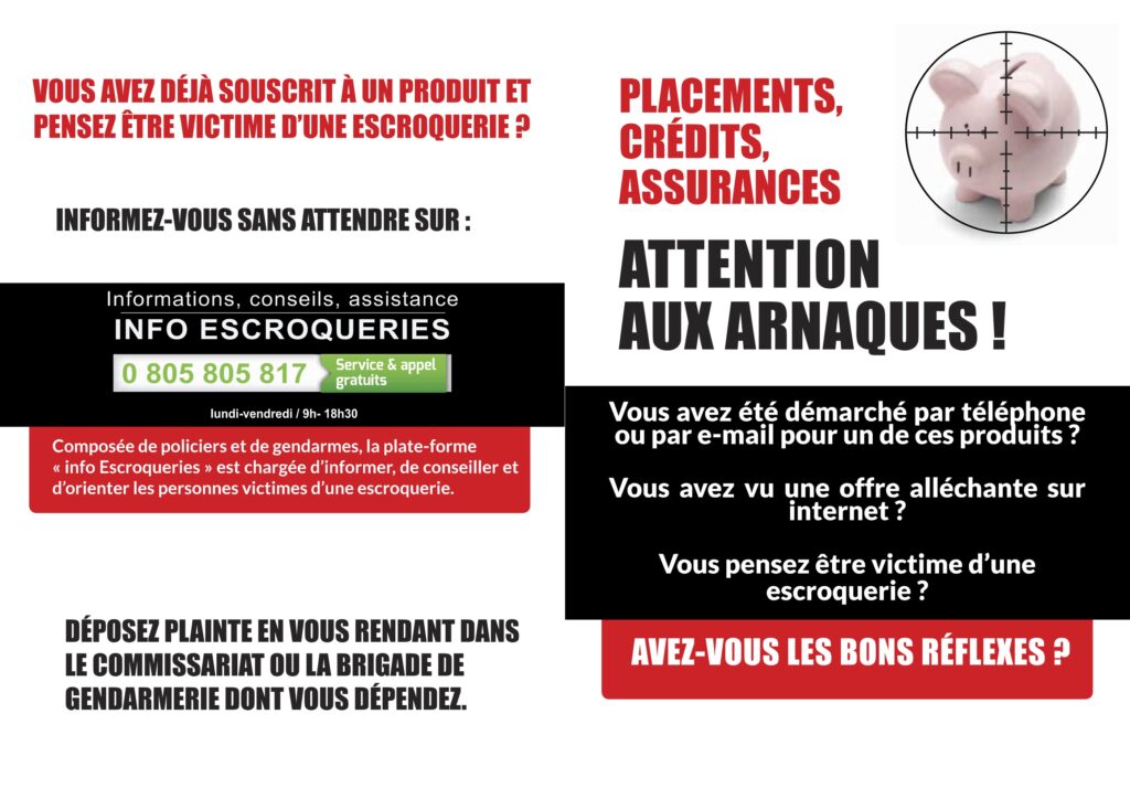 Reconnaissez Une Arnaque Aux Placements, Crédits Ou Assurances